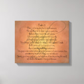 Psalm 23 KJV Christelijke Bijbelverse Canvas Afdruk (Voorkant)