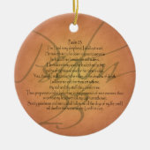 Psalm 23 KJV Christelijke Bijbelverse Keramisch Ornament (Voorkant)