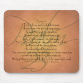 Psalm 23 KJV Christelijke Bijbelverse Muismat (Voorkant)