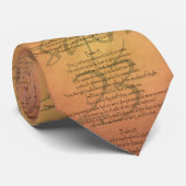 Psalm 23 KJV Christelijke Bijbelverse Stropdas (Opgerold)