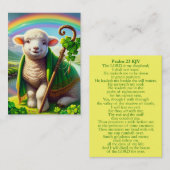 Psalm 23 KJV Kaarten - Lam Visitekaartje (Voorkant / Achterkant)