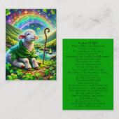 Psalm 23 KJV Kaarten - Serene Lamb Visitekaartje (Voorkant / Achterkant)