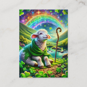 Psalm 23 KJV Kaarten - Serene Lamb Visitekaartje
