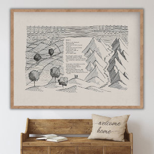 Psalm 23 Kunst, !, De Heere is mijn Herder, Bijbel Poster