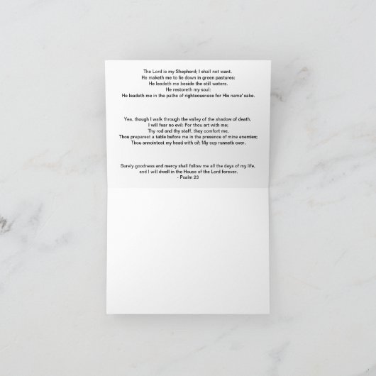 Psalm 23 Lord is Mijn Kaart Shepard (Binnen)