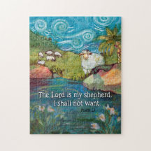Psalm 23, Lord is my Shepherd 11x14" Puzzle