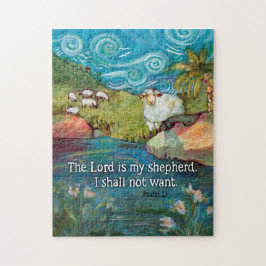 Psalm 23, Lord is my Shepherd 11x14" Puzzle Legpuzzel