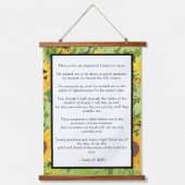 Psalm 23 Lord is My Shepherd Sunflower Hangend Wandkleed (Voorkant)
