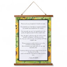 Psalm 23 Lord is My Shepherd Sunflower