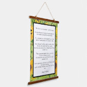 Psalm 23 Lord is My Shepherd Sunflower Hangend Wandkleed (Gebogen)