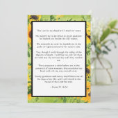 Psalm 23 Lord is Shepherd Flat Wenskaart Kaart (Staand voorkant)