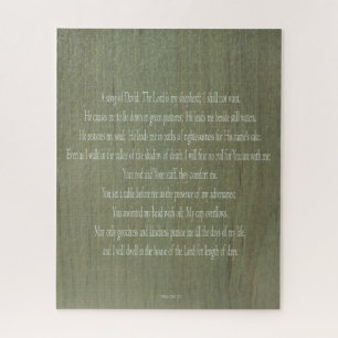 Psalm 23, Lord, Wood Pattern, 520 pcs, Hard Puzzle Legpuzzel