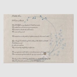Psalm 23 Lord's Prayer Wildflower Weefpapier Tissuepapier