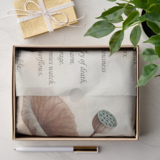 Psalm 23 Lotus, Kikkervijver Decoupage Tissuepapier (Geschenk)