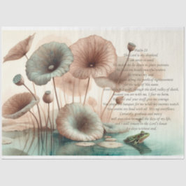 Psalm 23 Lotus, Kikkervijver Decoupage Tissuepapier