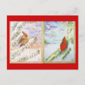 Psalm 23 Mannelijk en Vrouw Kardinaal briefkaart (Voorkant)