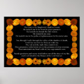 Psalm 23 met een Calendula-Lijst Poster (Voorkant)