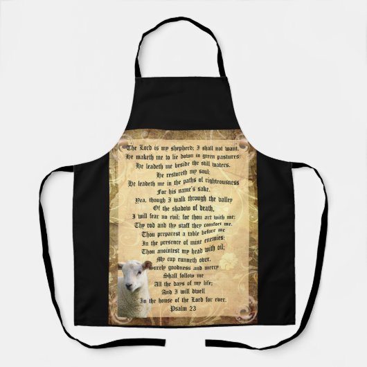 Psalm 23 met het Lam Schort (Voorkant)