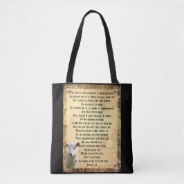 Psalm 23 met het Lam Tote Bag