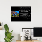 Psalm 23 met woestijnkerkelijke afdruk poster (Thuiskantoor)