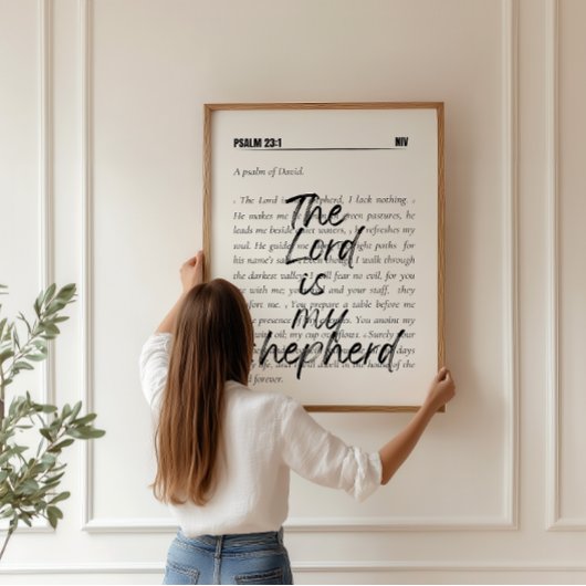 Psalm 23: Minimalistisch Poster