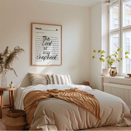 Psalm 23: Minimalistisch Poster