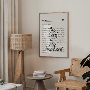 Psalm 23: Minimalistisch Poster
