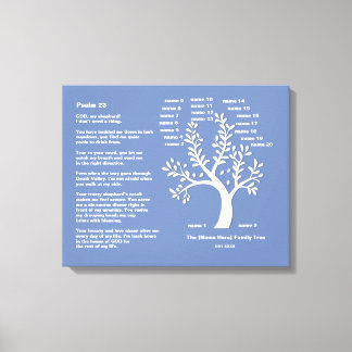 Psalm 23 MNG | Familie Boom Canvas Art