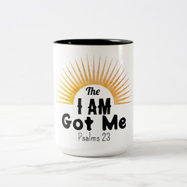 Psalm 23 Moderne Schrift De IK BEN Heeft Me Tweekleurige Koffiemok
