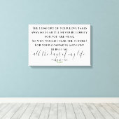 Psalm 23 Moderne scripts Canvas Afdruk (Insitu (Houten vloer))