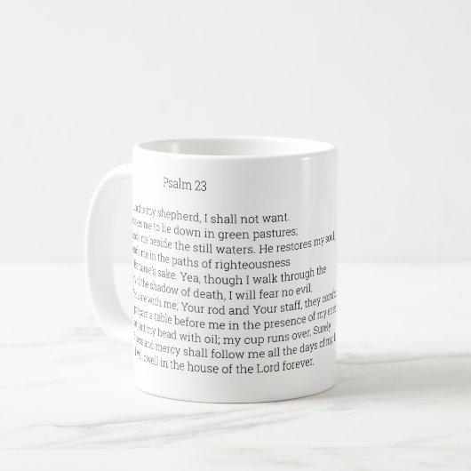 Psalm 23 Mok (Voorkant links)
