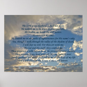 Psalm 23 Mooie Bijbel Christelijke Poster