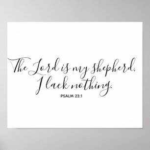 Psalm 23 Muurkunst Poster