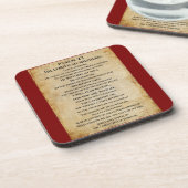 Psalm 23 {NHEB-versie.} Bier Onderzetter (Linkerzijde)