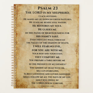 Psalm 23 { NHEB version.} Planner