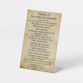 Psalm 23  { NHEB version.} Reclamebord Met Voetstuk (Voorkant)