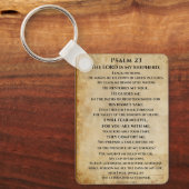 Psalm 23  { NHEB version.} Sleutelhanger (Voorkant)