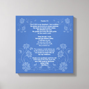 Psalm 23 NIV Canvas Afdruk