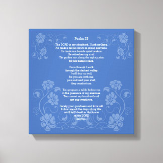 Psalm 23 NIV Canvas Afdruk