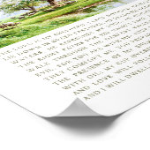 Psalm 23 NIV De Heere is mijn Herder Poster (Hoek)