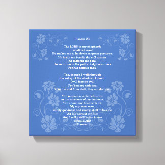 Psalm 23 NKJV Canvas Afdruk