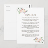 Psalm 23 NKJV De Heer is Mijn Herder Briefkaart (Voorkant / Achterkant)