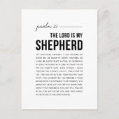 Psalm 23 NKJV De Heer is Mijn Herder Briefkaart (Voorkant)