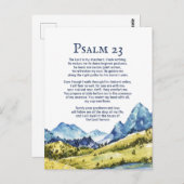 Psalm 23 NKJV De Heer is mijn herder Briefkaart (Voorkant / Achterkant)