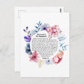 Psalm 23 NKJV De Heer is Mijn Herder Briefkaart (Voorkant / Achterkant)