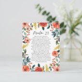 Psalm 23 NKJV De Heer is Mijn Herder Briefkaart (Staand voorkant)