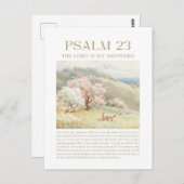 Psalm 23 NKJV De Heer is Mijn Herder Briefkaart (Voorkant / Achterkant)