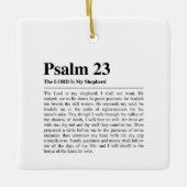 Psalm 23 NKJV De Heer is Mijn Herder Keramisch Ornament (Voorkant)