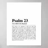 Psalm 23 NKJV De Heer is Mijn Herder Poster (Voorkant)