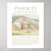 Psalm 23 NKJV De Heer is Mijn Herder Poster (Voorkant)
